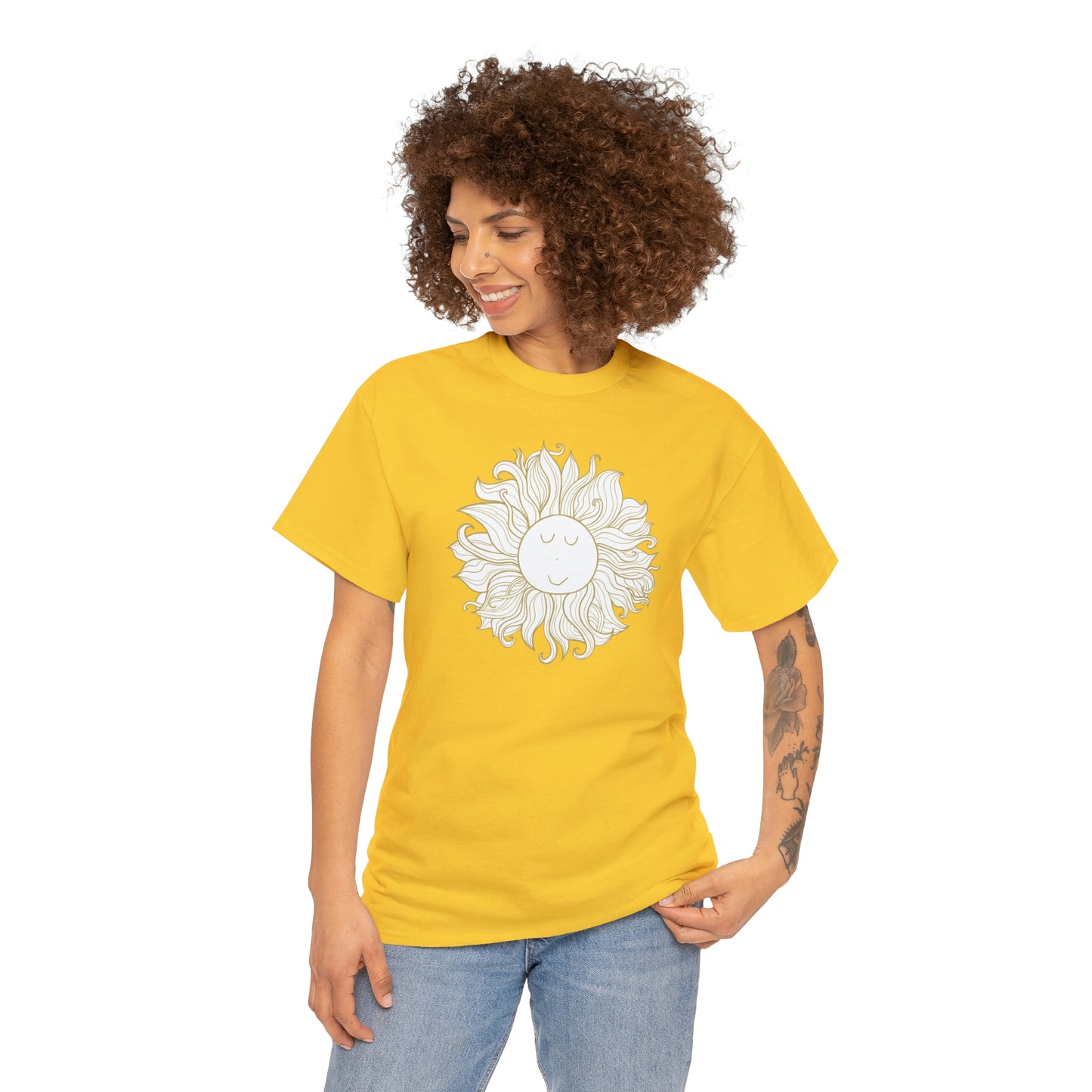 Happy Sun Motivational T-shirt - Inspiring Graphic Tee For Men And Women | Inspiring Words | Positive Vibes | Unique Design | Perfect Gift | Best Quality Tee