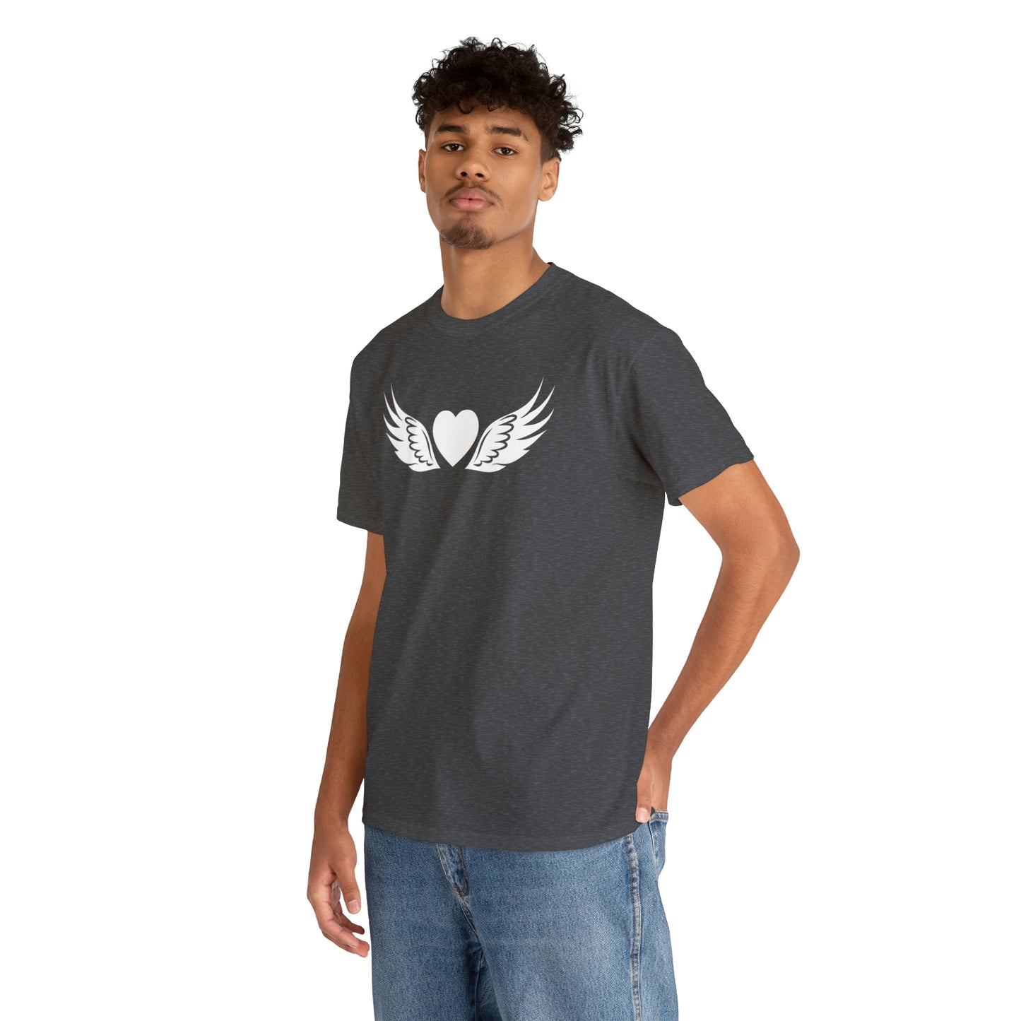 Heart Angel Motivational T-shirt - Inspiring Graphic Tee For Men And Women | Inspiring Words | Positive Vibes | Unique Design | Perfect Gift | Best Quality Tee