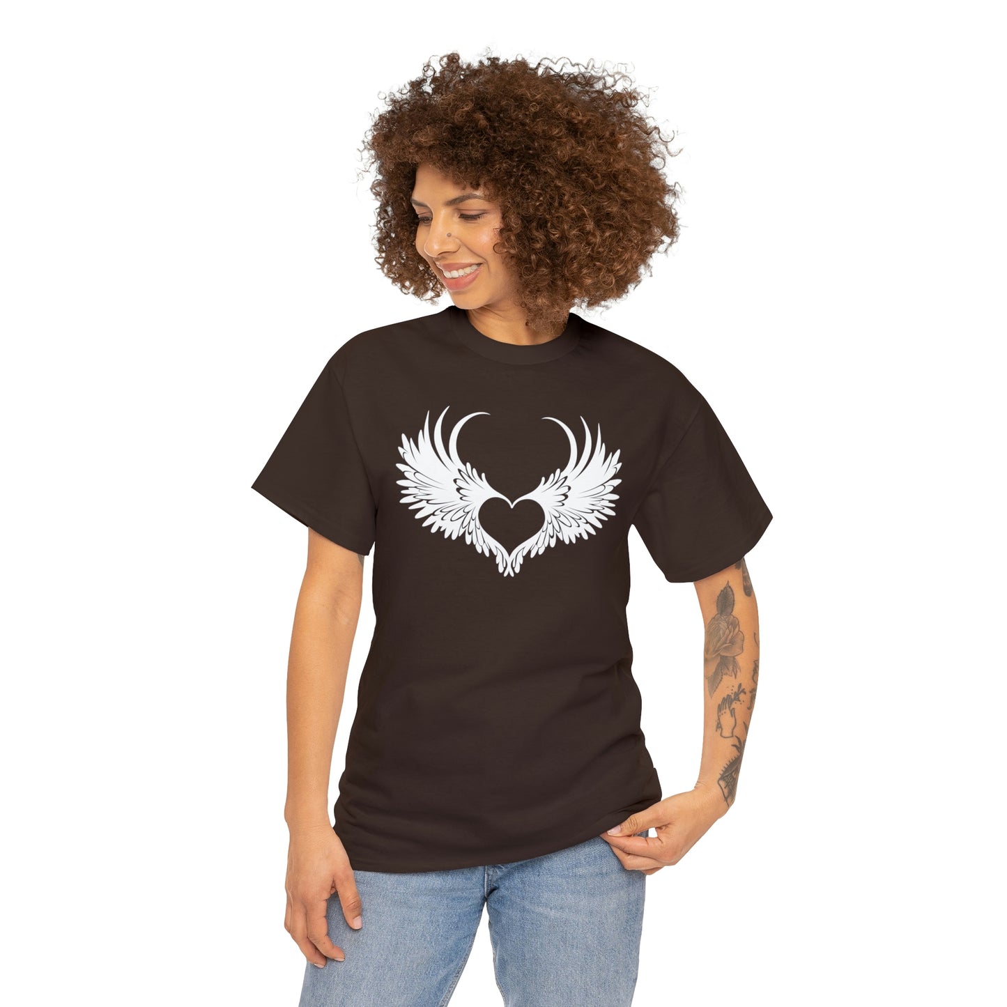 Angel Heart Motivational T-shirt - Inspiring Graphic Tee For Men And Women | Inspiring Words | Positive Vibes | Unique Design | Perfect Gift | Best Quality Tee