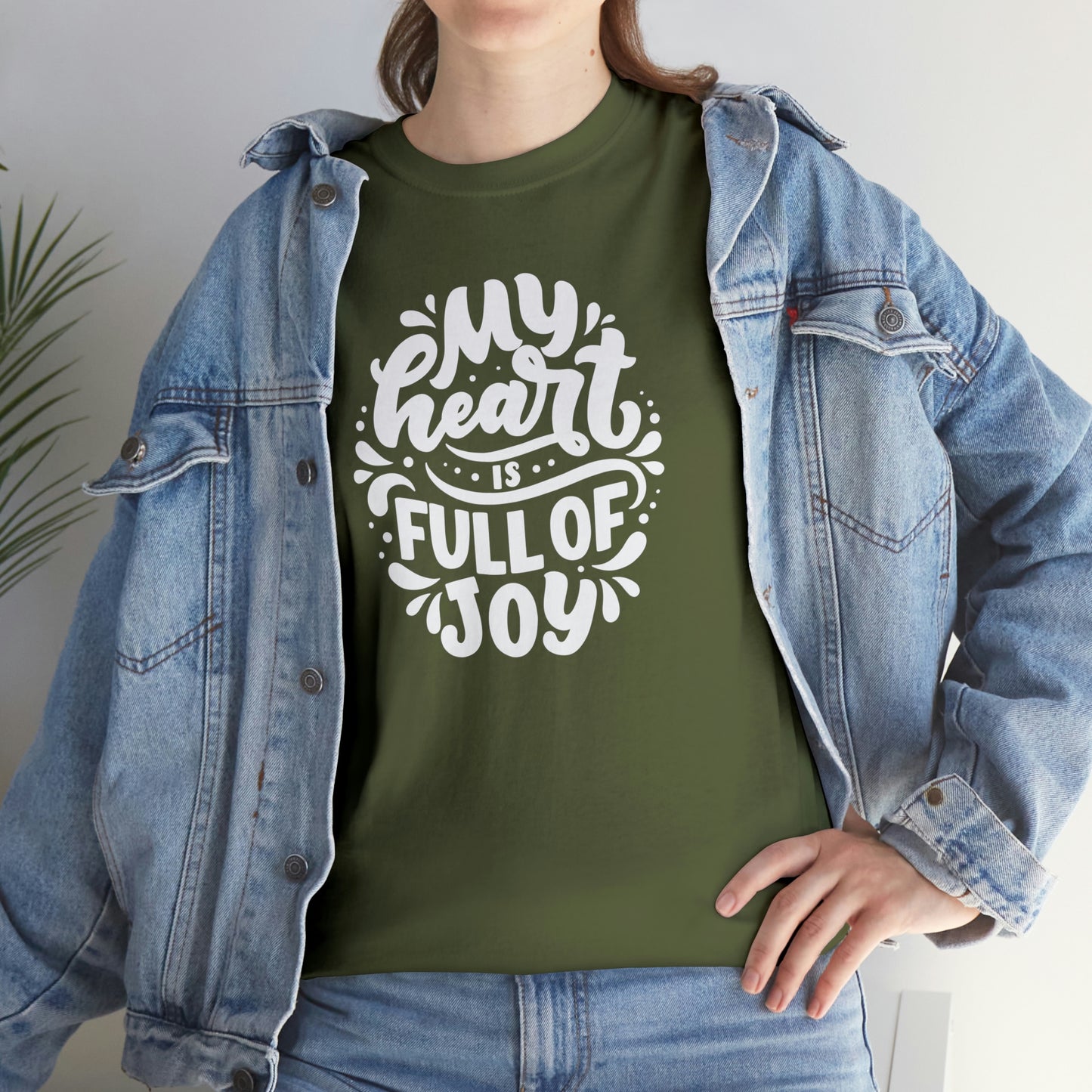 Heart Joy Motivational T-shirt - Inspiring Graphic Tee For Men And Women | Inspiring Words | Positive Vibes | Unique Design | Perfect Gift | Best Quality Tee