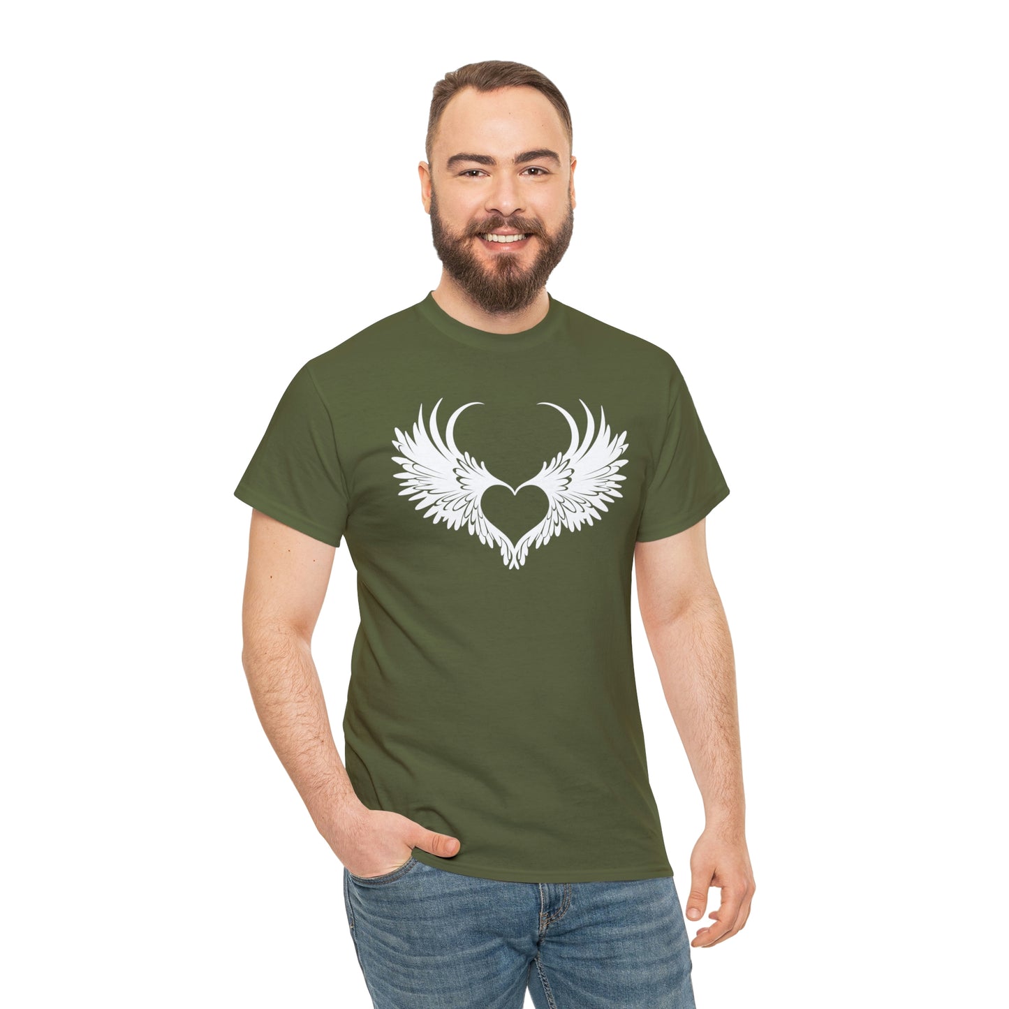 Angel Heart Motivational T-shirt - Inspiring Graphic Tee For Men And Women | Inspiring Words | Positive Vibes | Unique Design | Perfect Gift | Best Quality Tee