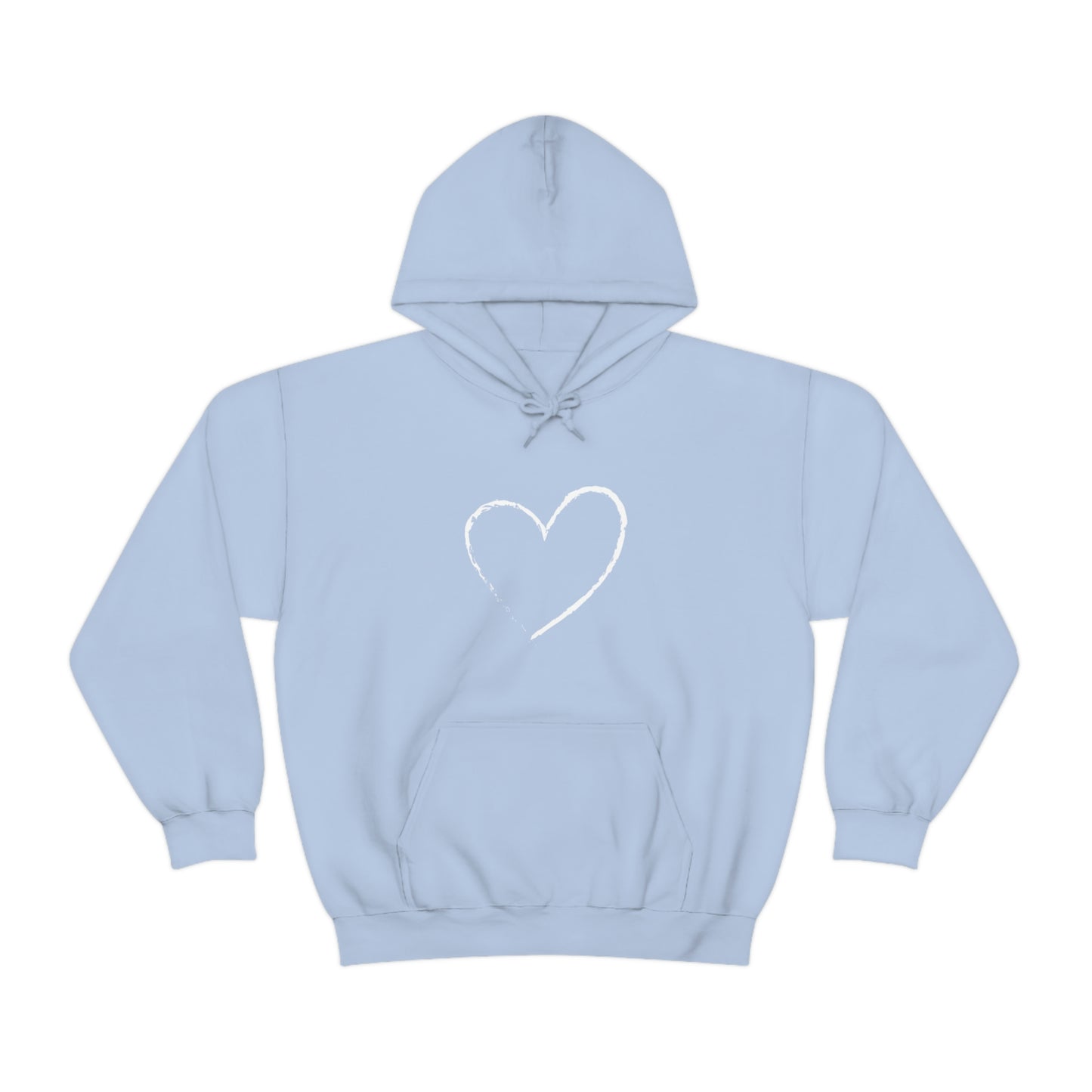 White Heart - Ladies Hoodie, Mens Hoodie, Trending, Love Heart, Fashion, Hooded Pullover, Sweatshirt, Hoody, Heavy Blend Hooded Sweats | Comfortable Hoodie