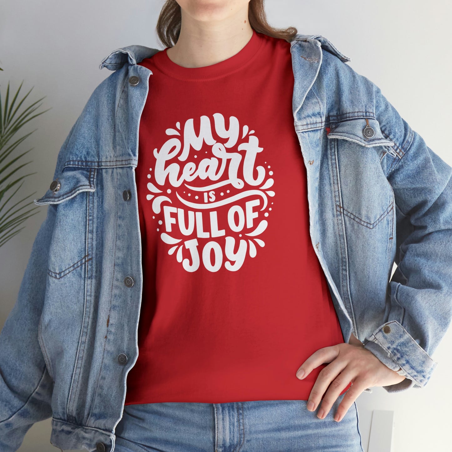 Heart Joy Motivational T-shirt - Inspiring Graphic Tee For Men And Women | Inspiring Words | Positive Vibes | Unique Design | Perfect Gift | Best Quality Tee