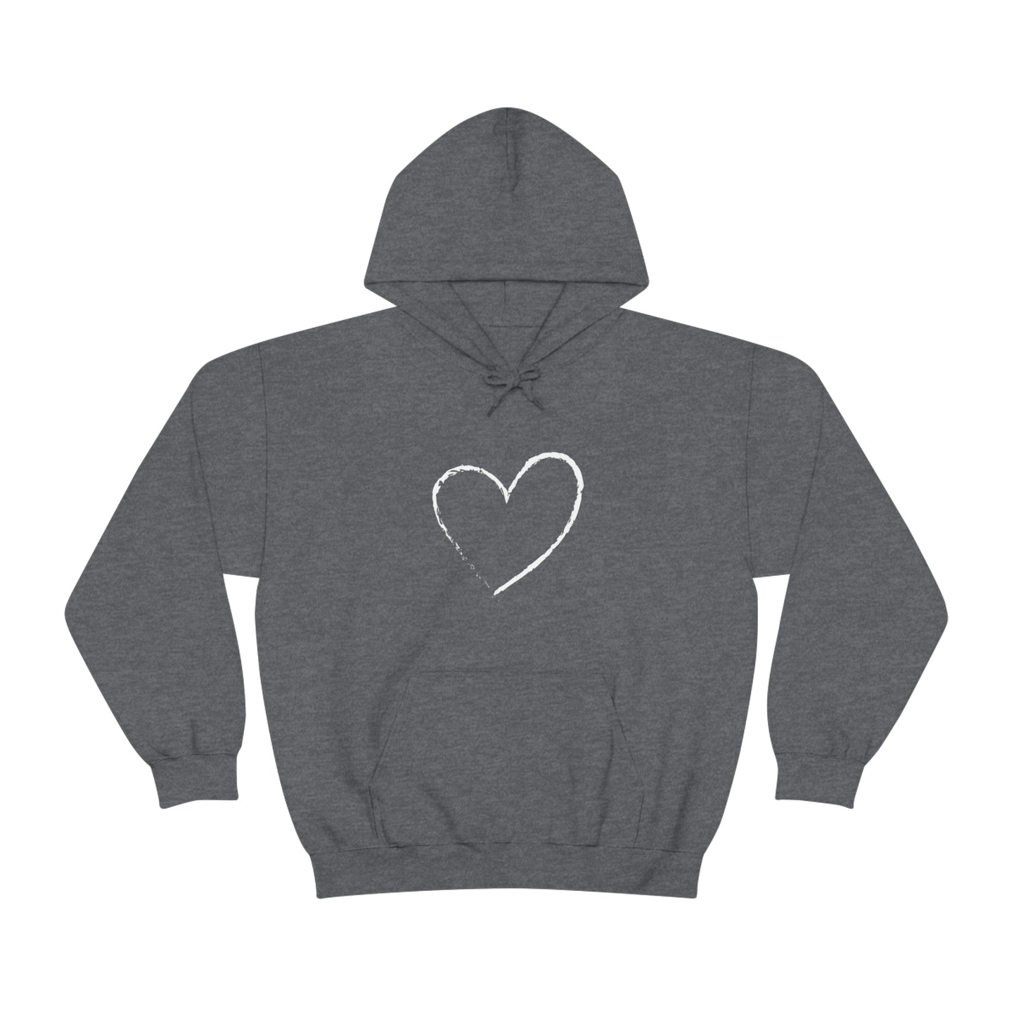 White Heart - Ladies Hoodie, Mens Hoodie, Trending, Love Heart, Fashion, Hooded Pullover, Sweatshirt, Hoody, Heavy Blend Hooded Sweats | Comfortable Hoodie