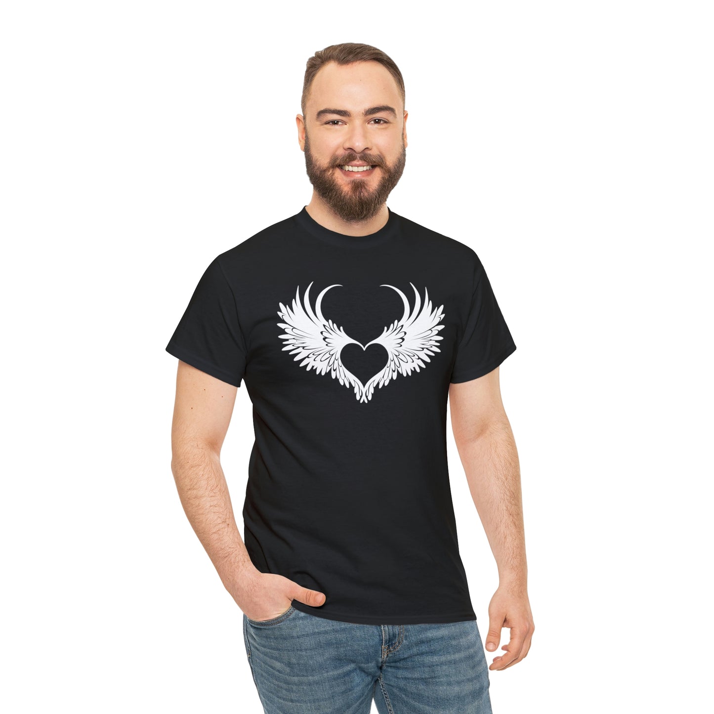 Angel Heart Motivational T-shirt - Inspiring Graphic Tee For Men And Women | Inspiring Words | Positive Vibes | Unique Design | Perfect Gift | Best Quality Tee