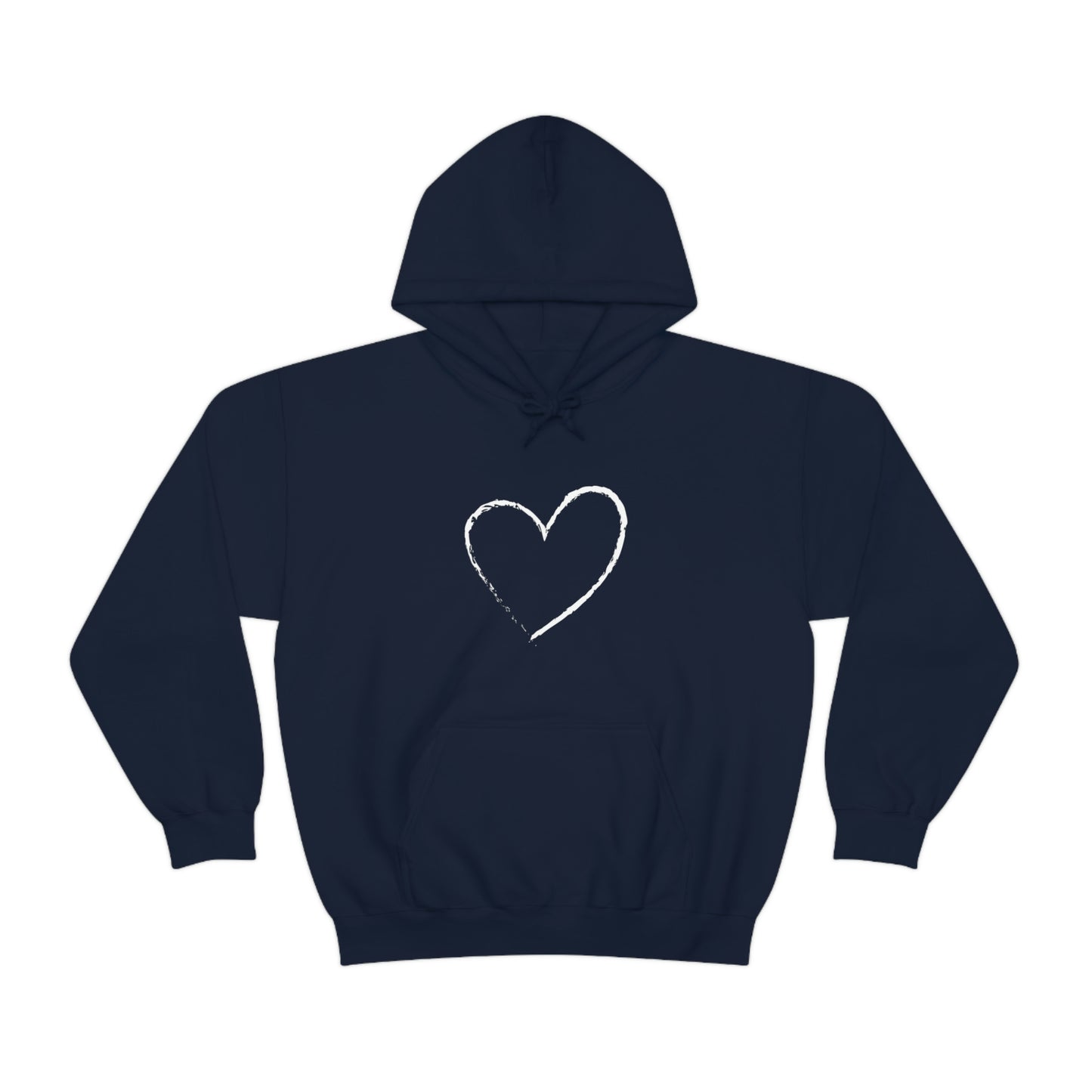 White Heart - Ladies Hoodie, Mens Hoodie, Trending, Love Heart, Fashion, Hooded Pullover, Sweatshirt, Hoody, Heavy Blend Hooded Sweats | Comfortable Hoodie