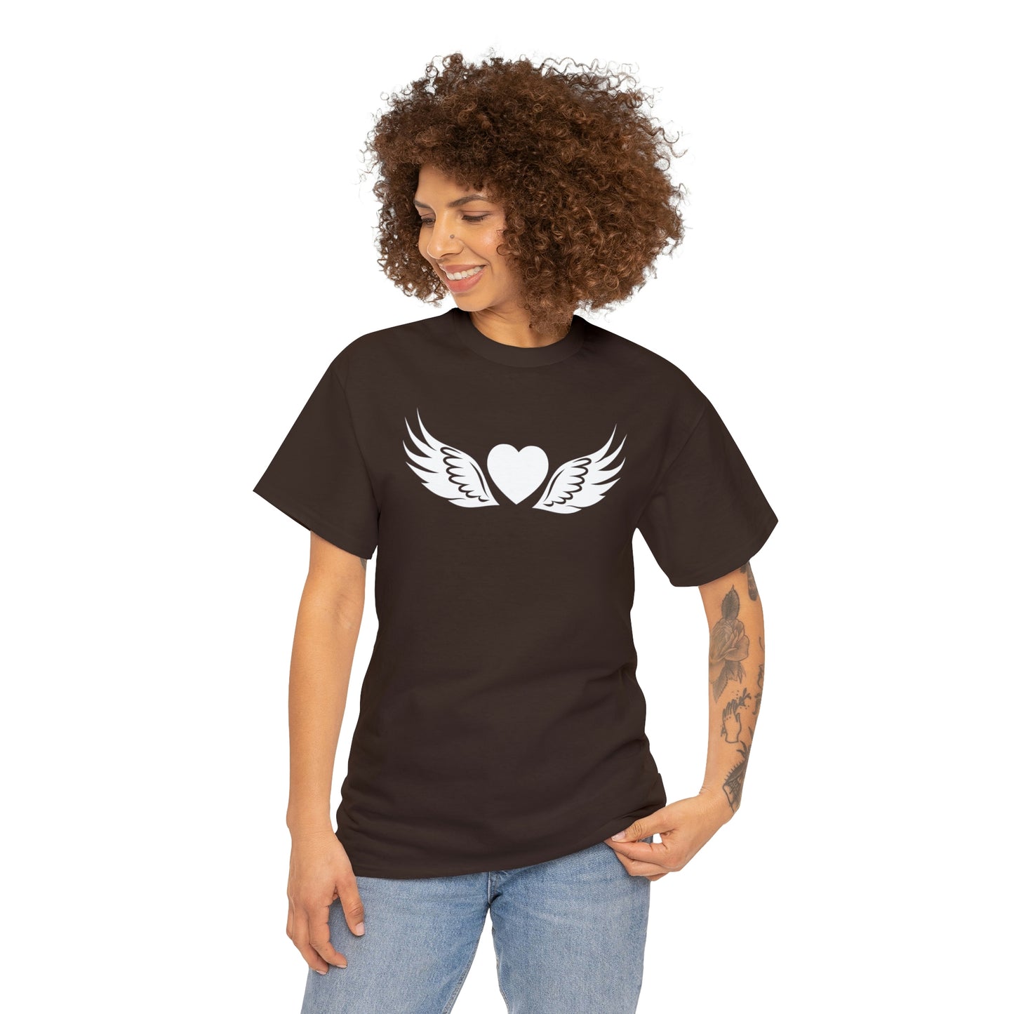 Heart Angel Motivational T-shirt - Inspiring Graphic Tee For Men And Women | Inspiring Words | Positive Vibes | Unique Design | Perfect Gift | Best Quality Tee