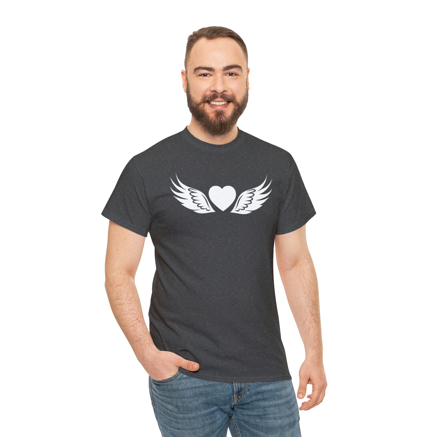 Heart Angel Motivational T-shirt - Inspiring Graphic Tee For Men And Women | Inspiring Words | Positive Vibes | Unique Design | Perfect Gift | Best Quality Tee