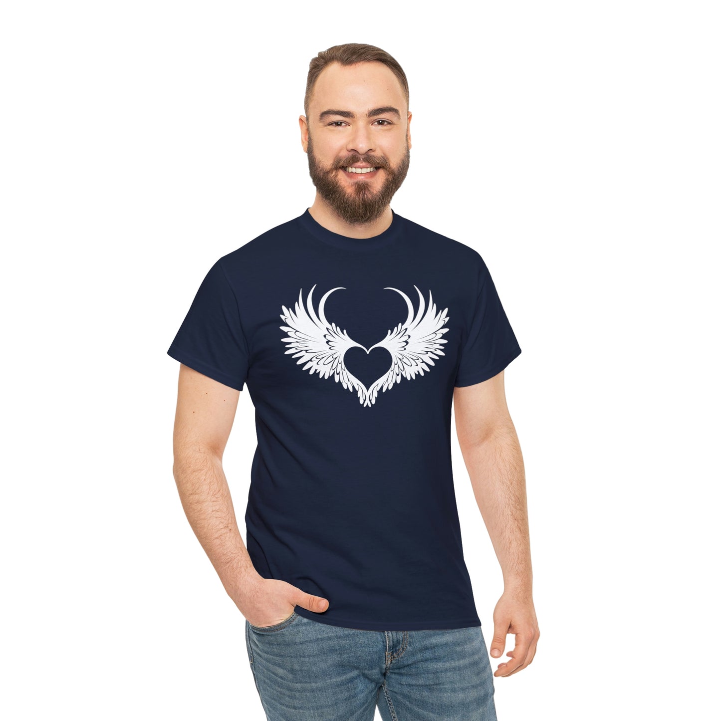 Angel Heart Motivational T-shirt - Inspiring Graphic Tee For Men And Women | Inspiring Words | Positive Vibes | Unique Design | Perfect Gift | Best Quality Tee
