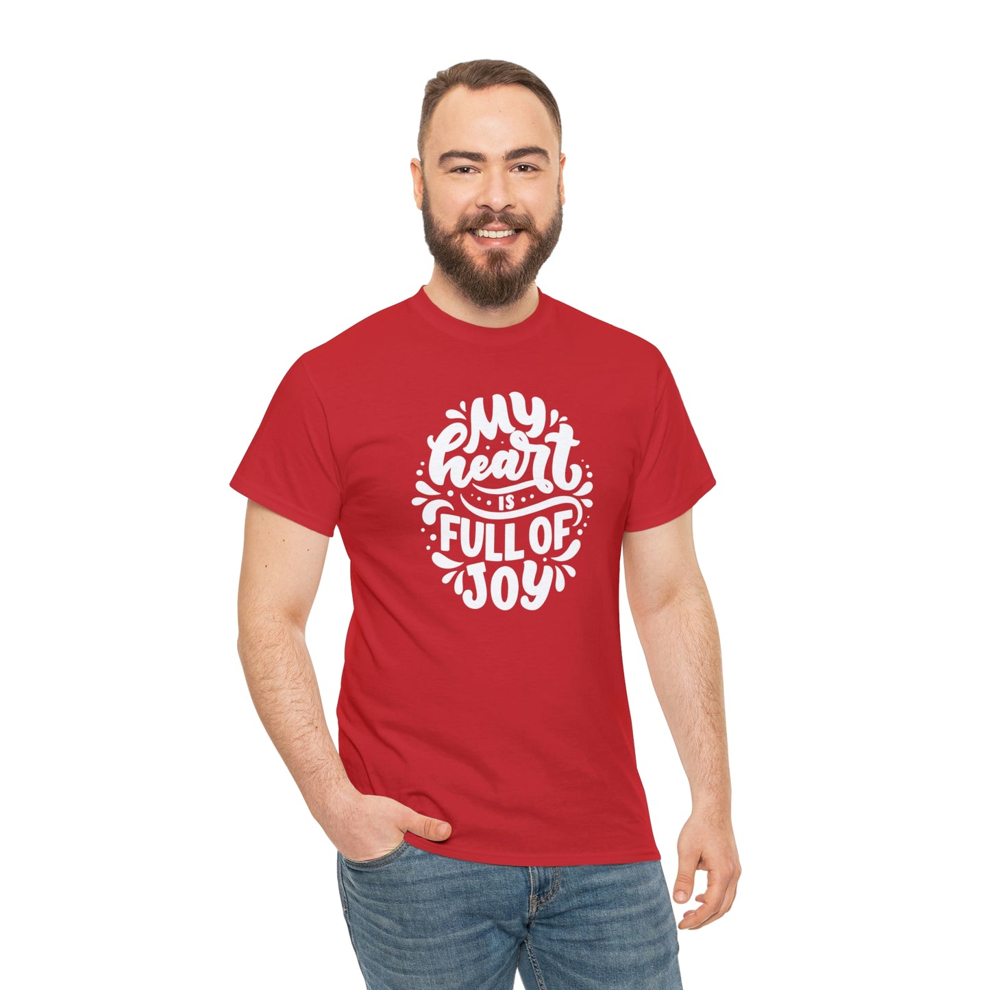 Heart Joy Motivational T-shirt - Inspiring Graphic Tee For Men And Women | Inspiring Words | Positive Vibes | Unique Design | Perfect Gift | Best Quality Tee