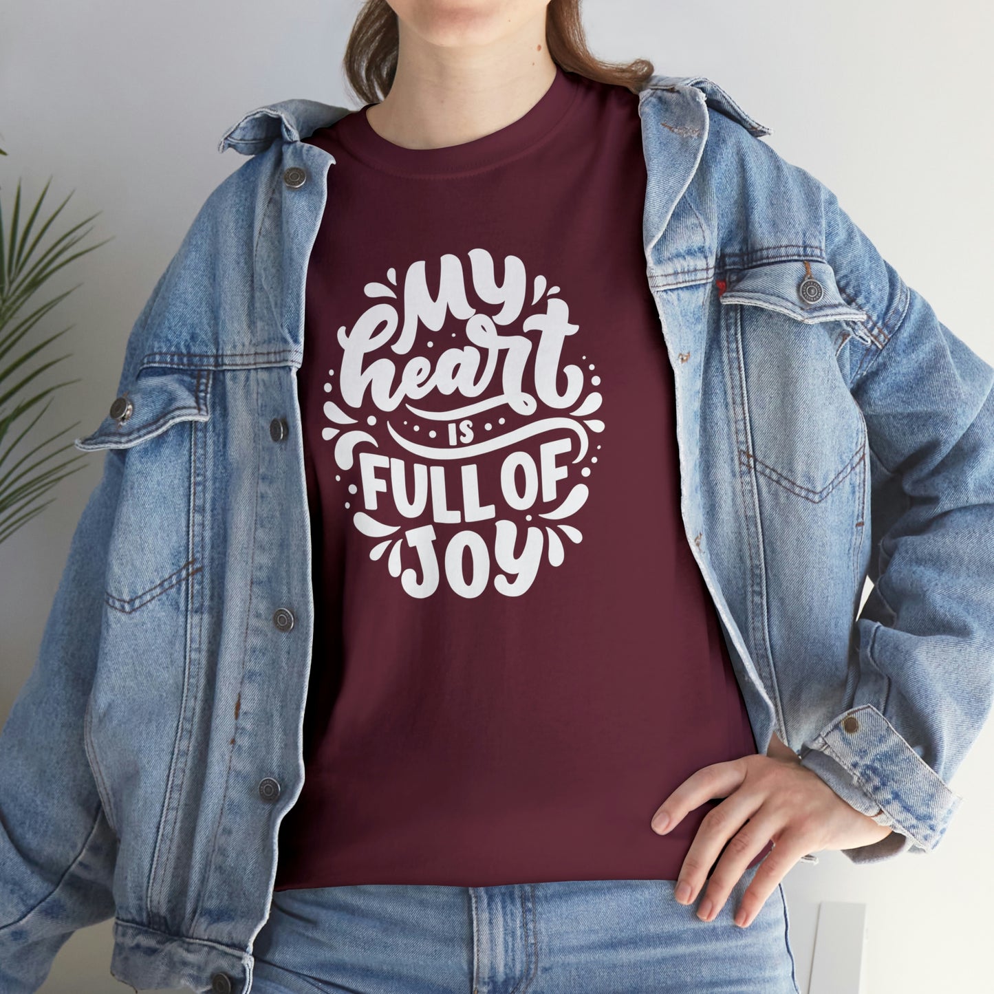 Heart Joy Motivational T-shirt - Inspiring Graphic Tee For Men And Women | Inspiring Words | Positive Vibes | Unique Design | Perfect Gift | Best Quality Tee