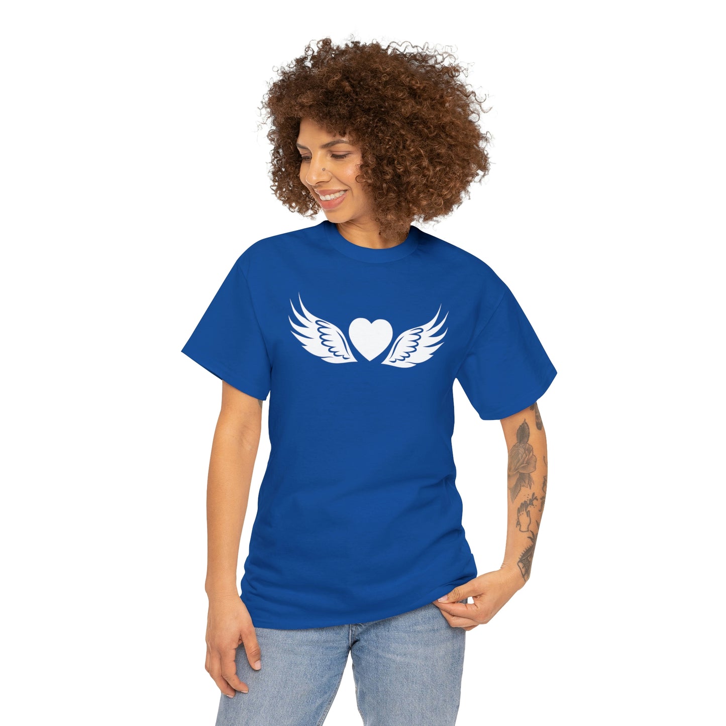 Heart Angel Motivational T-shirt - Inspiring Graphic Tee For Men And Women | Inspiring Words | Positive Vibes | Unique Design | Perfect Gift | Best Quality Tee