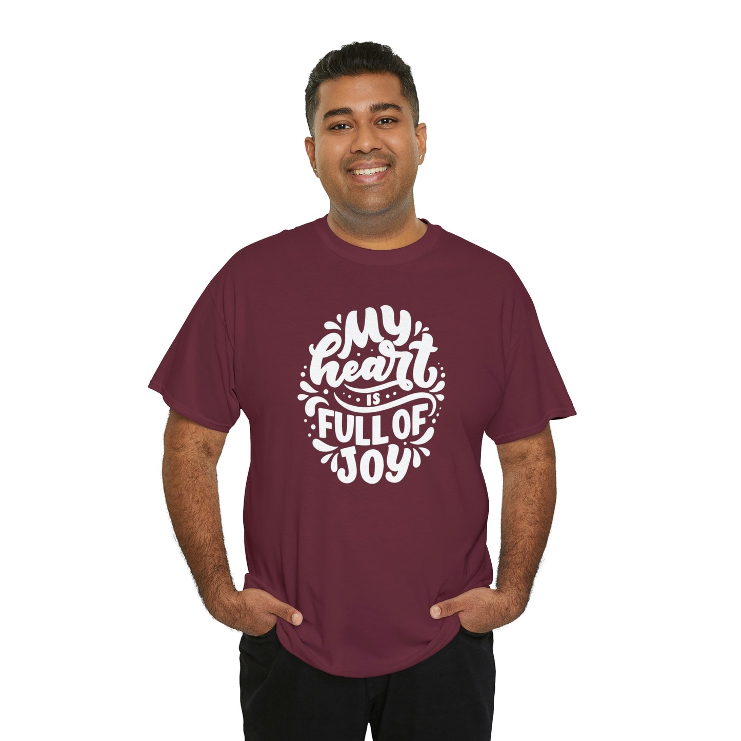 Heart Joy Motivational T-shirt - Inspiring Graphic Tee For Men And Women | Inspiring Words | Positive Vibes | Unique Design | Perfect Gift | Best Quality Tee