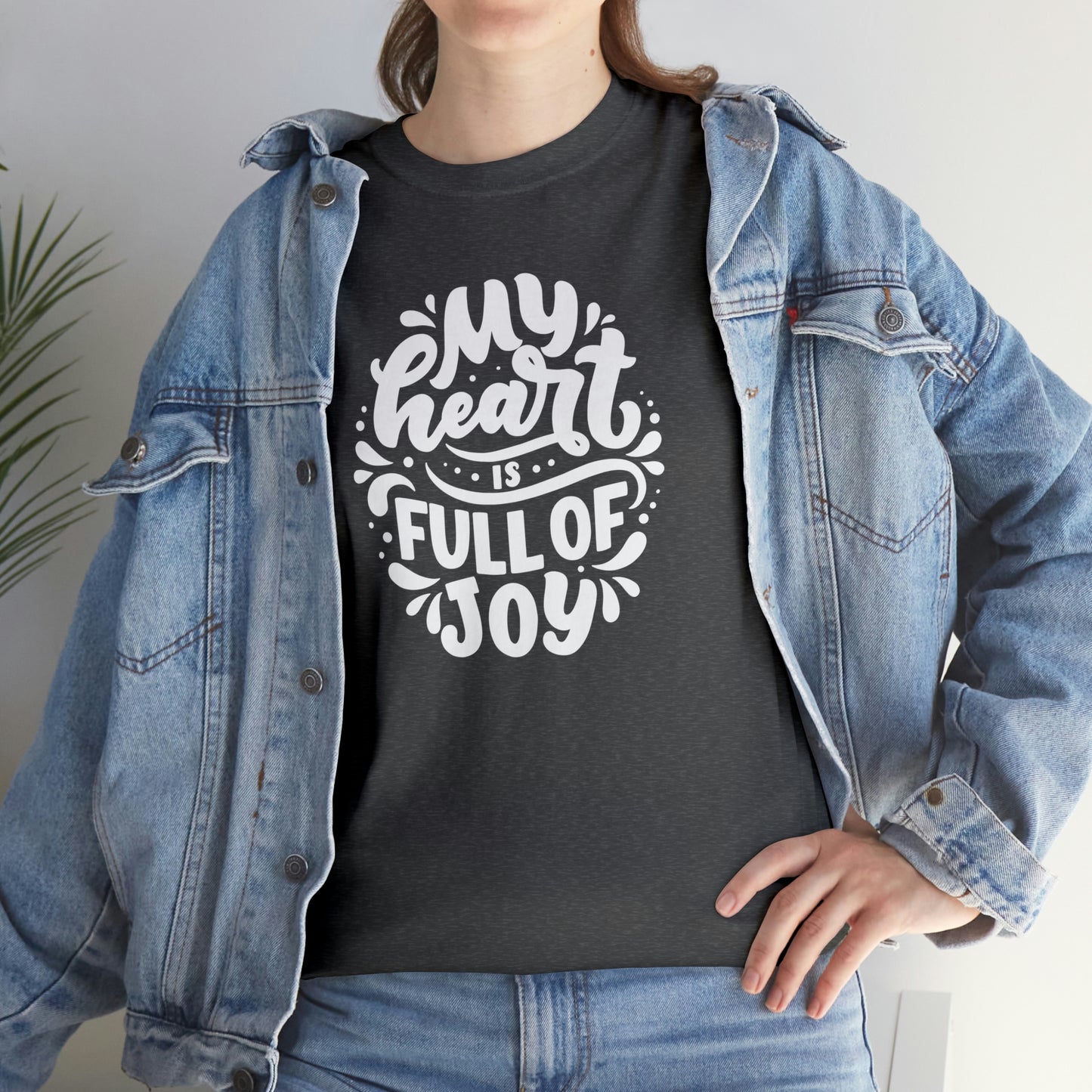 Heart Joy Motivational T-shirt - Inspiring Graphic Tee For Men And Women | Inspiring Words | Positive Vibes | Unique Design | Perfect Gift | Best Quality Tee