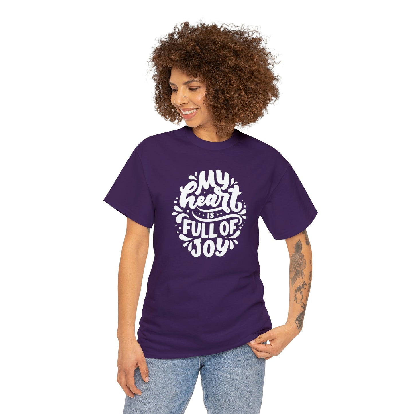 Heart Joy Motivational T-shirt - Inspiring Graphic Tee For Men And Women | Inspiring Words | Positive Vibes | Unique Design | Perfect Gift | Best Quality Tee